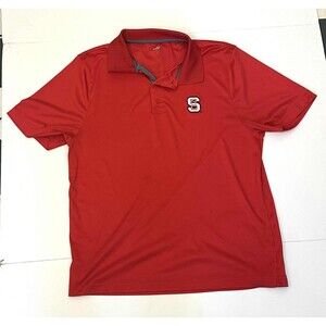 NC State Wolfpack ~ Red Polo ~ Men's Size L